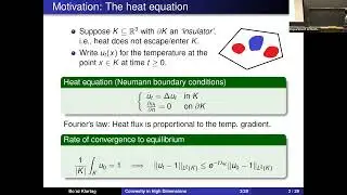 Bo'az Klartag - Convexity in High Dimensions I
