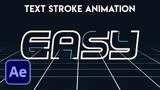 Create a TEXT OUTLINE Animation In After Effects