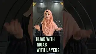 Hijab with niqab with layers 