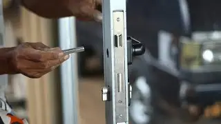 Pengrajin besi wajib tau teknik ini,tutorial pasang body kunci pada pintu2 besi