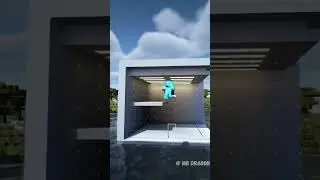MINECRAFT WATER MODERN HOUSE #shorts