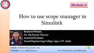 Scope Manager and Signal Generator