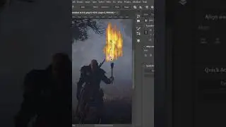 Fire Effect In Photoshop 🔥🔥#shorts
