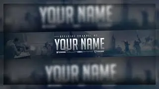 GAMING YouTube Banner FREE Template! (FREE Download)