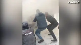 Как тушили БМВ на ул. Румянцева в Калининграде. 29.12.18