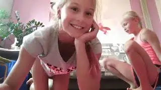 Yoga Challenge Girls Gymnastics -Alina and Evelina -Our Stretching, Flexibility Lesson, in Odessa