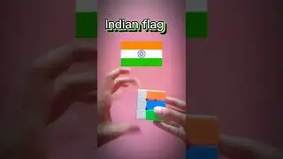 How to make indian flag on a Rubik's cube