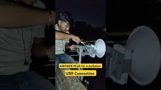 UBR Installation Jio Airfiber plus Connection Installation in Night #jio #wifi #installation #india