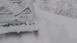 Lada 4x4 on snow