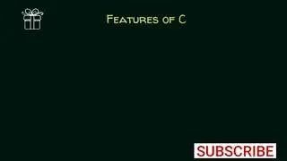Features of C Programming language