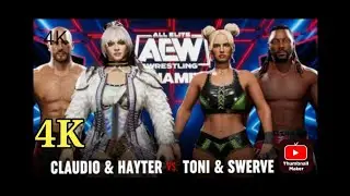 AEW Fight Forever 4K! Intergender Tag Team Match. Season 3 DLC.