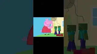 Peppa Pig vs Giant Peppa 2. Zombie Apocalypse #peppapig #minecraft #animation