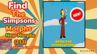 NEW UPDATE (213) How to find “Arnie Pye Stonecutters” Morph in Find the Simpsons Game 