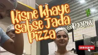 Kisne khaye sabse jada pizza @booglyIndia #food #foodie #pizza #pizzalover #delhi #gandhinagar