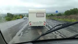 Кипарисовский мост, второй день после укладки асфальта.