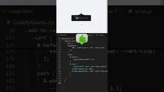 🛒 Add to Cart Button Animation Using HTML CSS & JS 