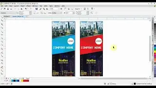 How to Design Roll up Standee Banner Design | Corel draw Tutorial