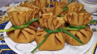 Блины с грибами яйцом и зеленым луком