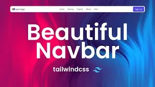🌟 Beautiful Navbar Design with Tailwind CSS | Step-by-Step Tutorial 🎨