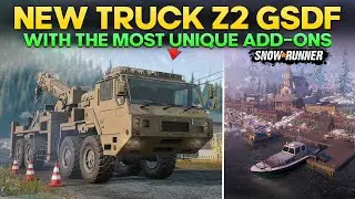 New Z2 GSDF Heavy Wheeled Recovery Vehicle in SnowRunner With One of The Most Unique Add-ons