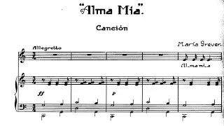 Alma Mía (María Grever) -  Acompañamiento de piano