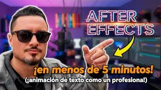 Cómo ANIMAR TEXTO en AFTER EFFECTS Paso a Paso