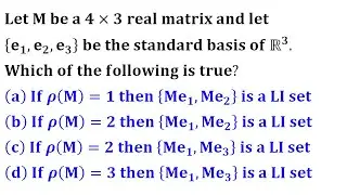 LI image of LI vectors under linear transformation iit jam 2020 linear algebra