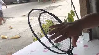 DIY: How to fix broken badminton racket strings (check description)