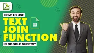 Google Sheet | How to use the TextJoin Function in Google Sheet ? | (Hindi)