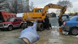 Ремонт поворотного гидропривода экскаватора!