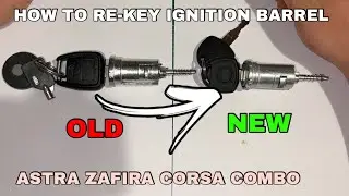 How to FIX broken Opel Vauxhall Ignition Barrel Re-Key . Astra ZAFIRA Combo Meriva