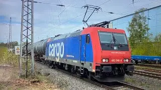 Züge in Datteln am Sonntag 25.04.2021   4K