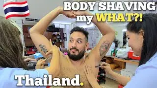 TWO FEMALE BARBERS and a HAIRLESS MAN will leave you SATISFIED! Pattaya, Thailand 🇹🇭