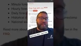 Best Free APIs Part 1 - OpenWeather