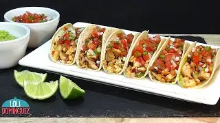 EASY CHICKEN TACOS. Loli Domínguez - Step-by-step recipes. Tutorial. Easy recipes