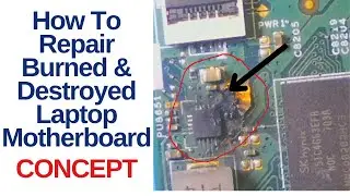 How To Repair Burned and Destroyed Laptop Motherboard | Advance Chiplevel Repairing Course Laptex