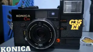 ANALOG/FILM CAMERA REVIEW + TUTORIAL | KONICA C35 EF | RARE ITEM | RANGEFINDER