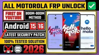 Motorola FRP Bypass 🔓 Android 15-16 No PC |  FRP Lock removal | Skip Google Lock | Moto FRP Bypass