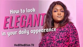 Staying elegant in your daily appearance #edithedition #elegant #elegance #dignify #dress #outlook