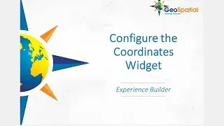 Coordinates Widget in Experience Builder