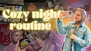 MY NCOZY NIGHT ROUTINE💕🎀روتيني الليلي، ، عناية بالبشرة ، و مشترياتي