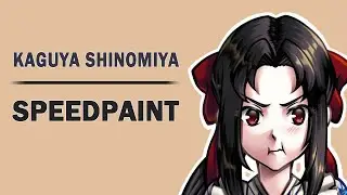 Drawing maid Kaguya being determined
