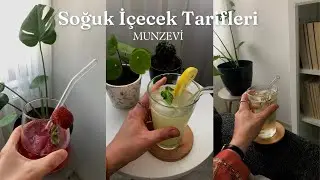 Cold Drink Recipes, Cool Lime 🍋, Cold Coffee 🍹, Cold Green Tea 🌱, Strawberry Soda 🍓| Munzevi Vlog