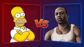 MUGEN Battle - Homer Simpson vs Carl Johnson