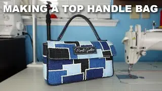 Making An Upcycled Denim Bag! How To Make A Bag! How To Make A Patchwork Denim Bag!