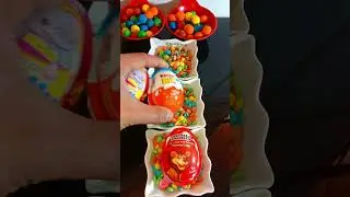 Relaxing ASMR: Exploring the Sweet Goodness of Kinder Joy Eggs #shorts #asmr
