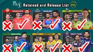 PSL 2022 All Teams Squad 2 | PSL 7 Retained and Released Players List