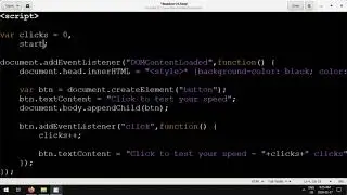 Learning Programming with Javascript #14 - Simple Clicks per Second Game