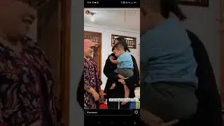 Gala nggak mau digendong fuji katanya bau🤣