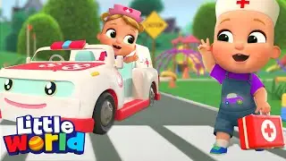Wheels On The Ambulance |  Little World Kids Songs & Nursery Rhymes